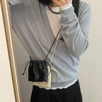 Drawstring Bucket Bag