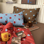 Contrast Polka Dot Bedding Set