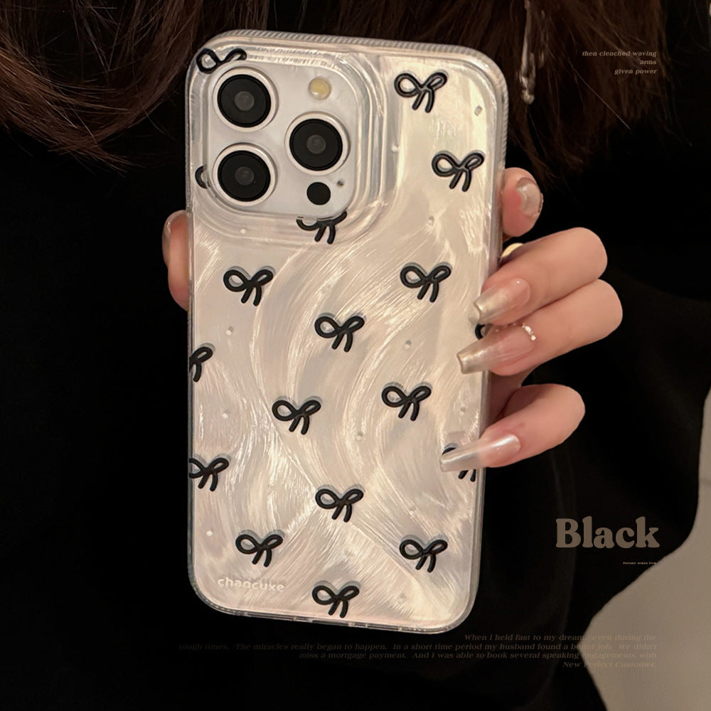 Iridescent Brush Bow Case – Iridescent Ground Colour Butterflies & Iridescent Ground White Butterflies