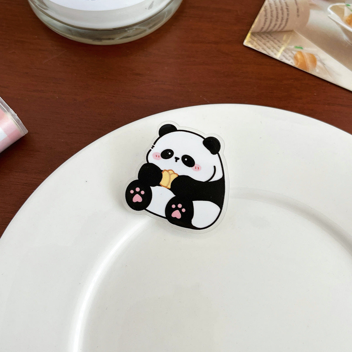Cartoon Panda Inspirational Brooch - Modomu