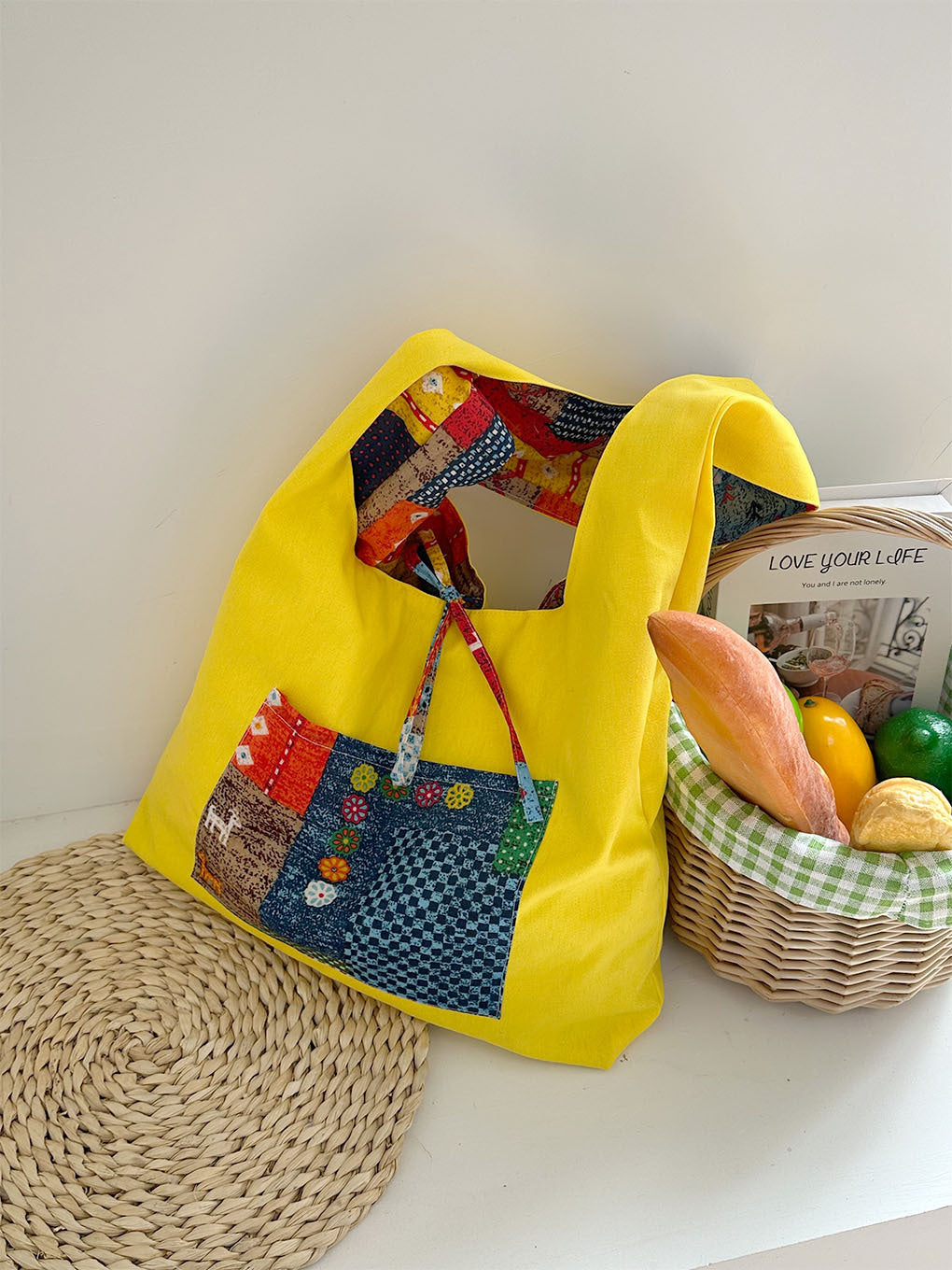 Bohemian Patchwork Shoulder Tote