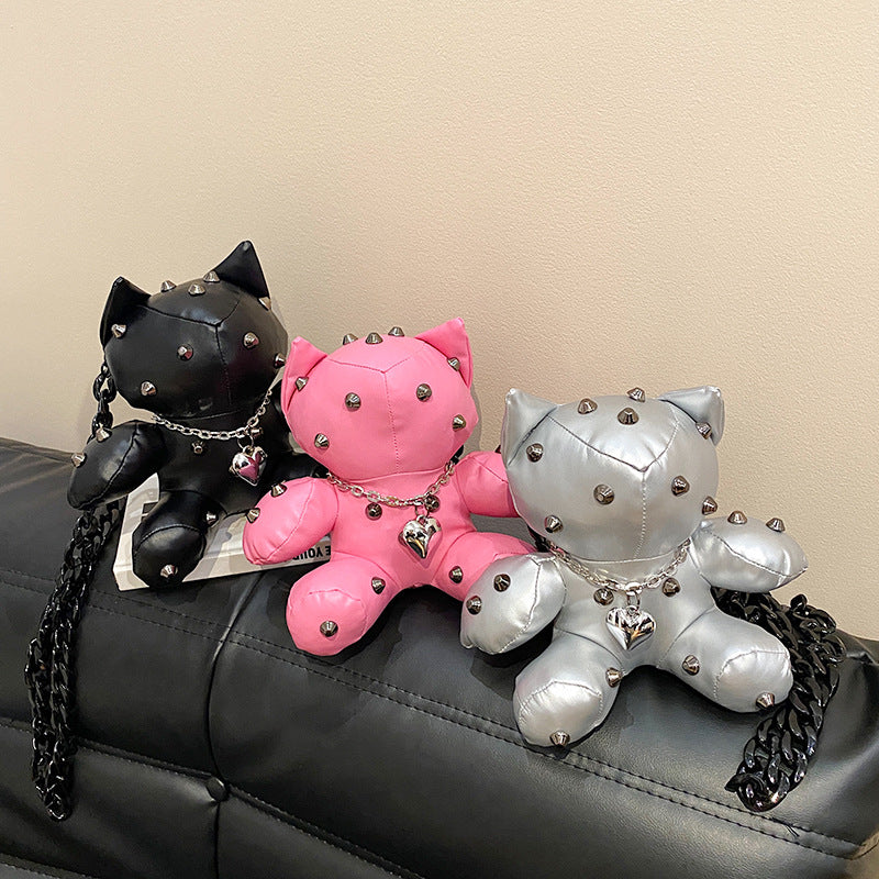 Studded Cat Novelty Bag