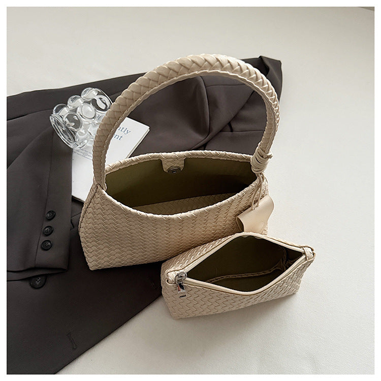 Woven Underarm Bag Set