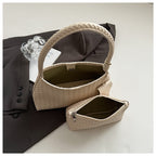 Woven Underarm Bag Set