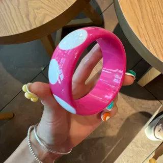 Retro Resin Polka Dot Bracelet - Modomu