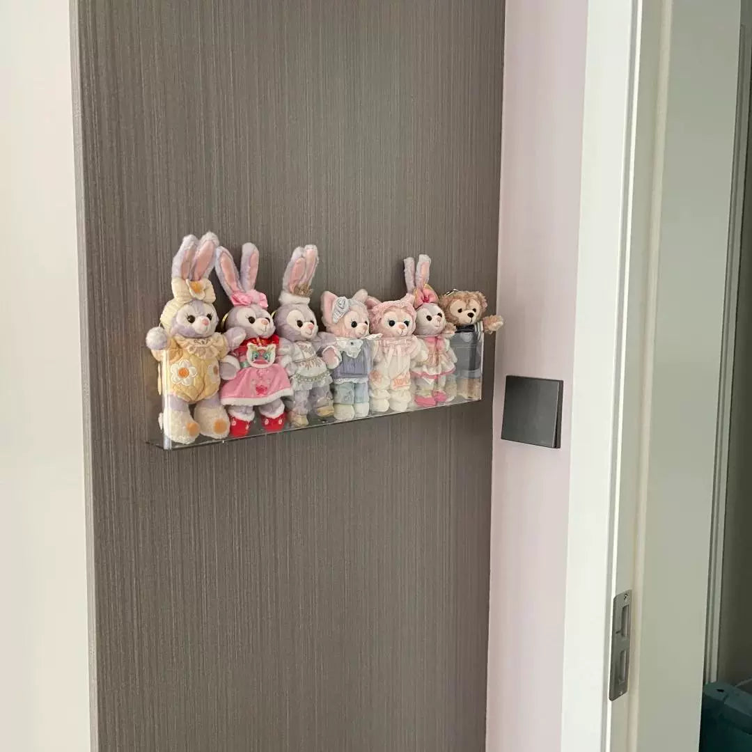 Acrylic No-Punch Doll Display Shelf