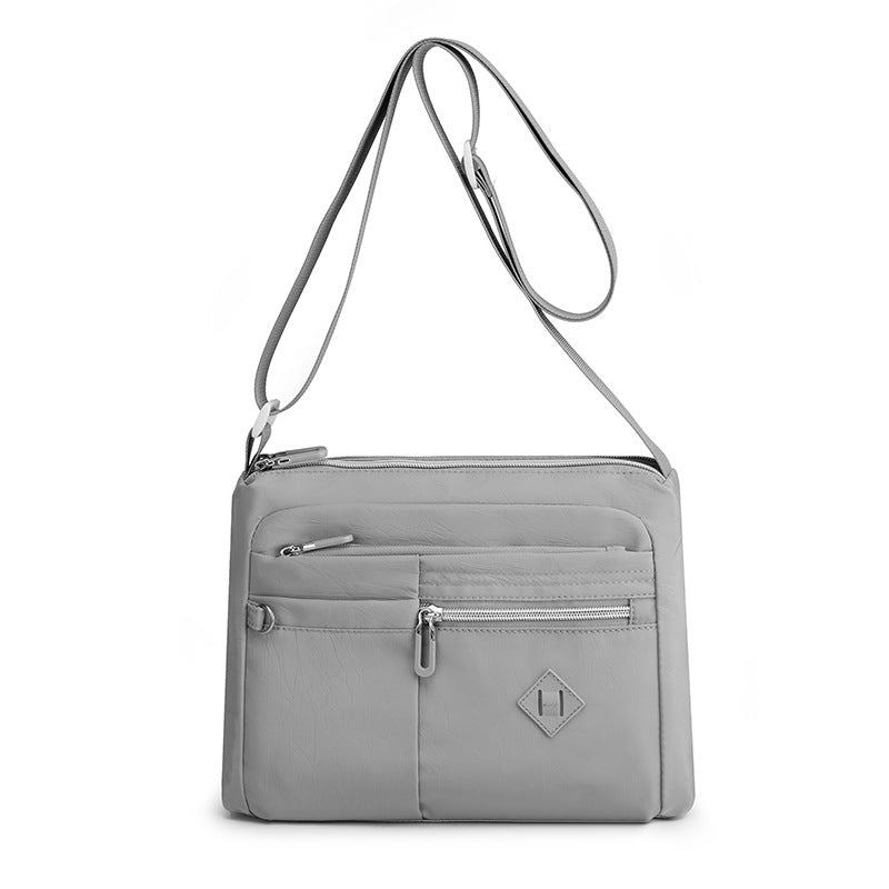 Multi-Zip Shoulder Bag