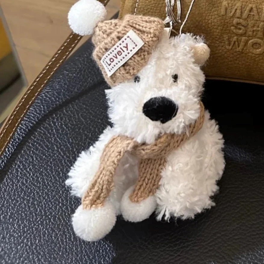 Cute Puppy Plush Keychain - Modomu