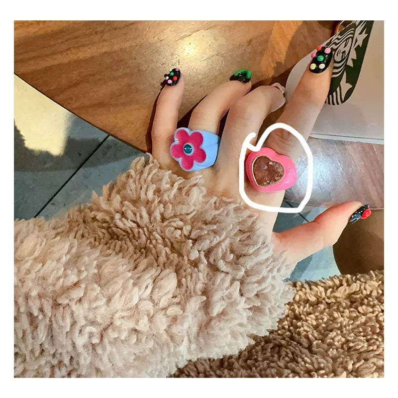 Acrylic Gem Statement Ring - Modomu