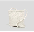 Woven Bucket Crossbody