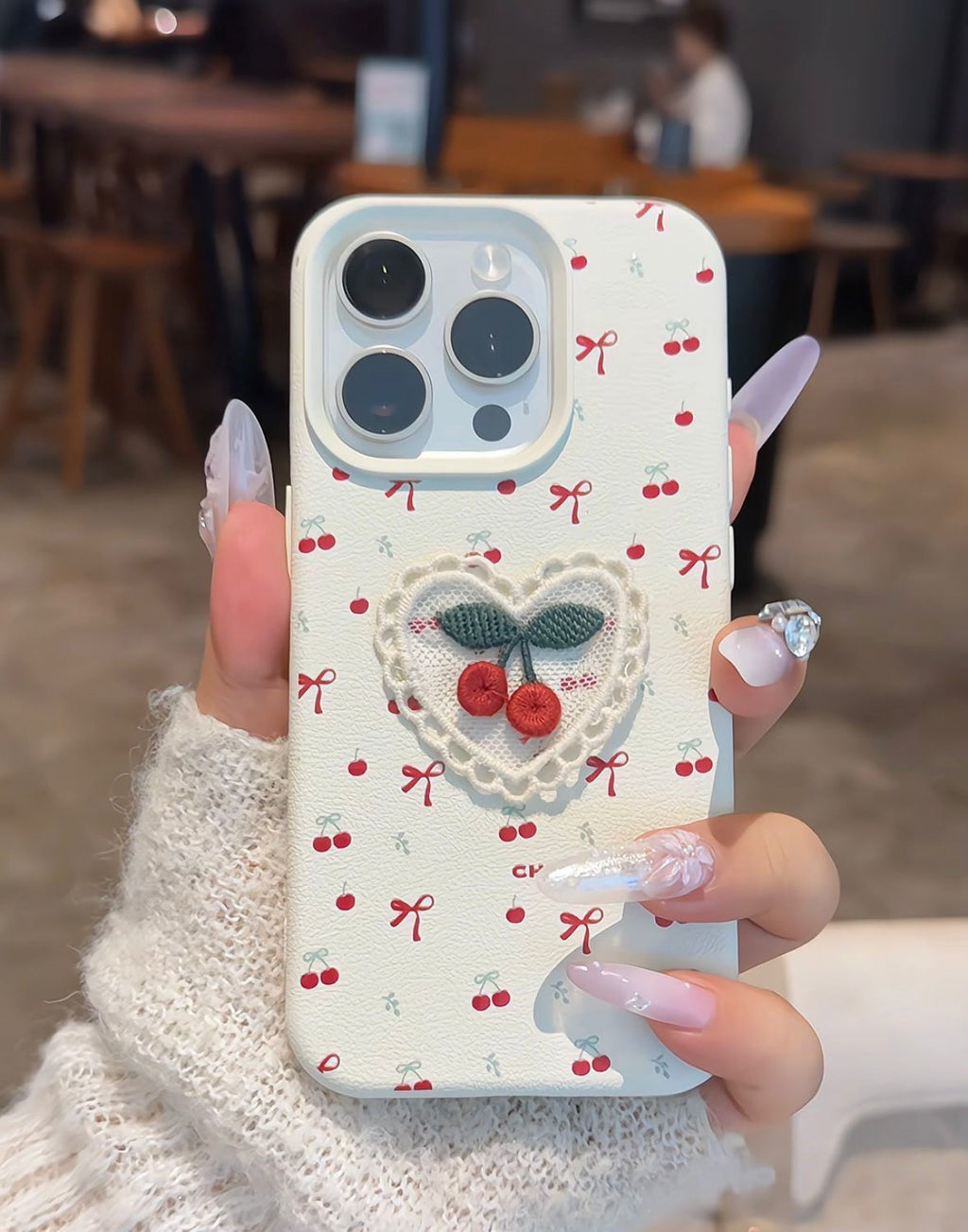 Cherry Lace Heart Case