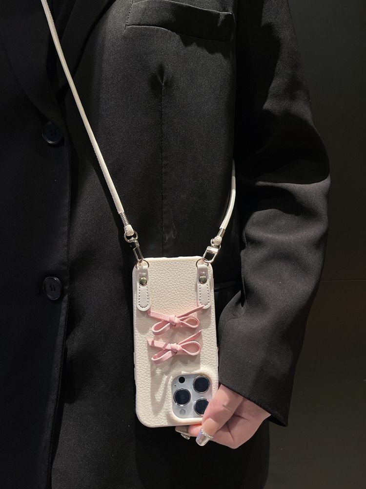 Leather Butterfly Phone Case Bracelet