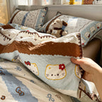 Fair Isle Scalloped Bedding Set