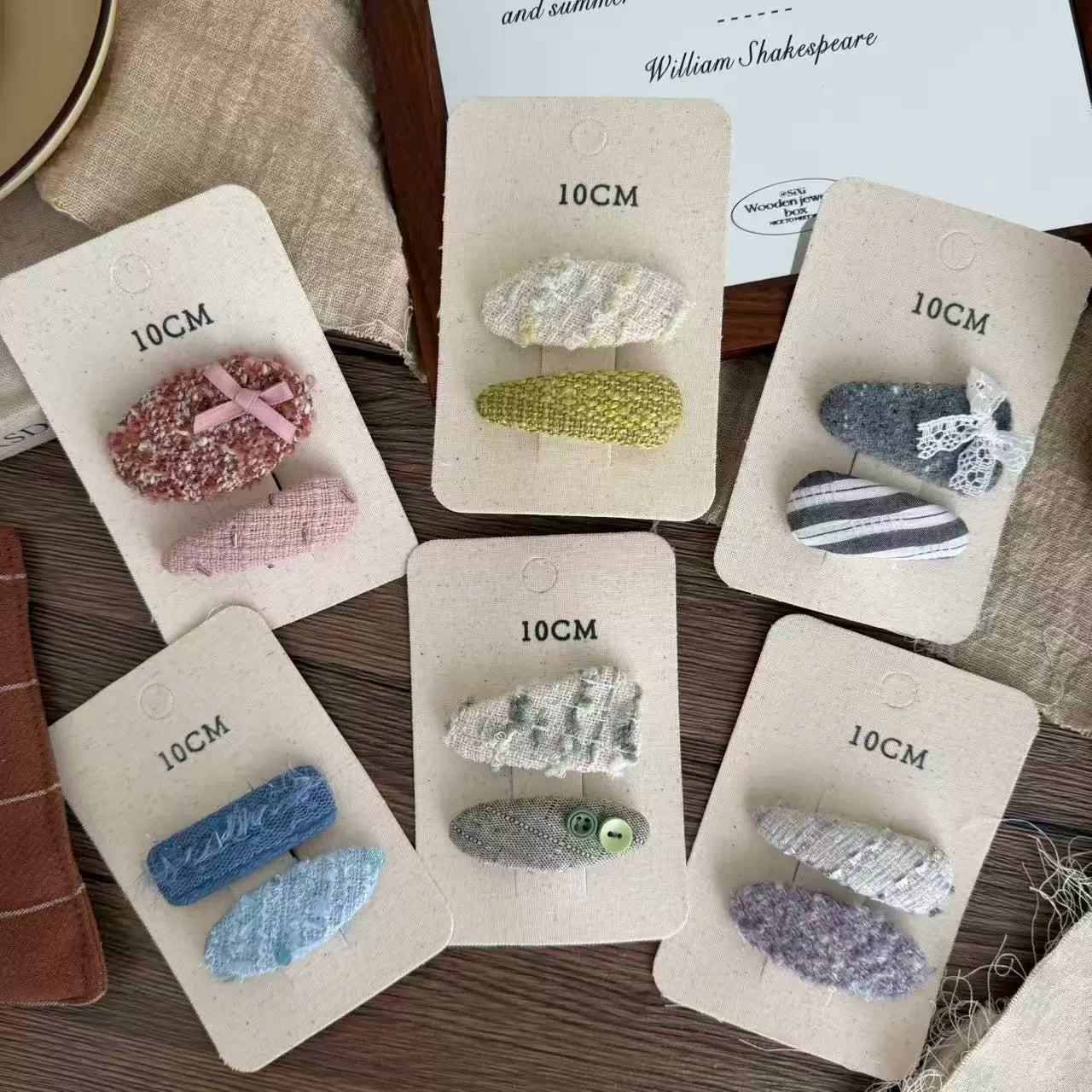 Pleated Water Drop Hair Clip - Modomu