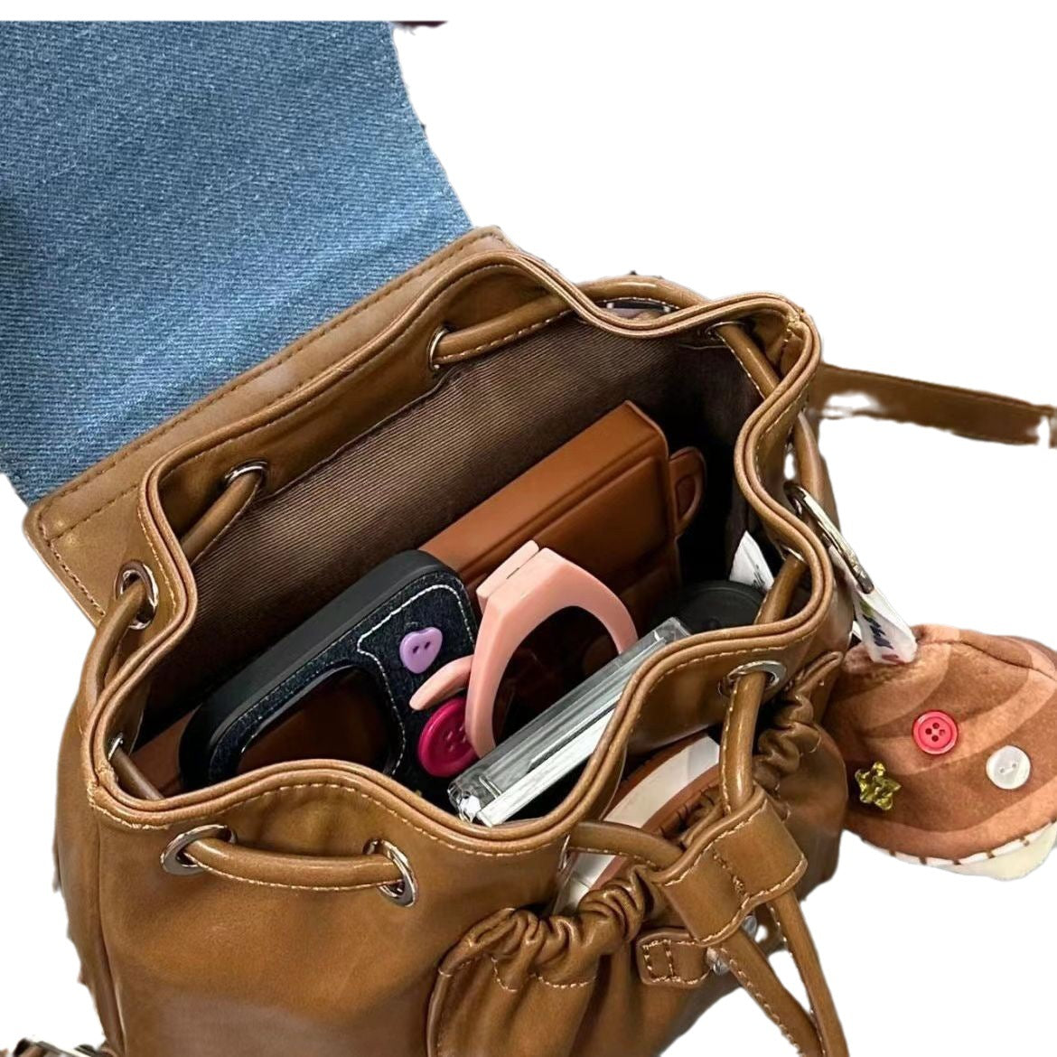 Glossy Flap Backpack