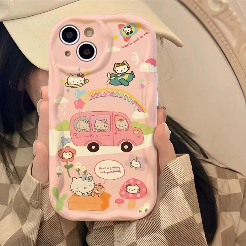 Cream Wave Bear Phone Case
