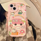 Cream Wave Bear Phone Case