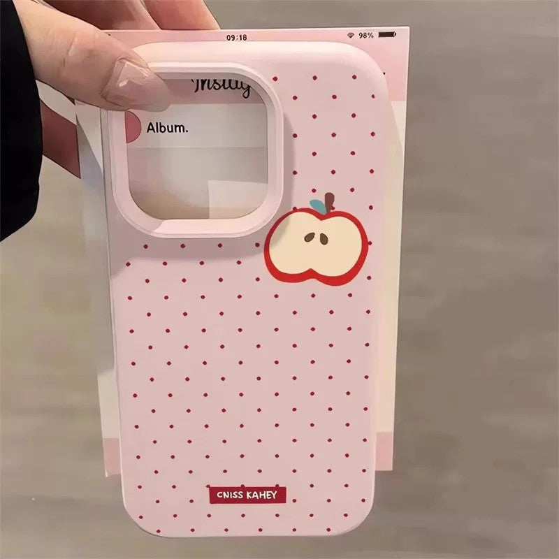 Polka Dot Apple Phone Case