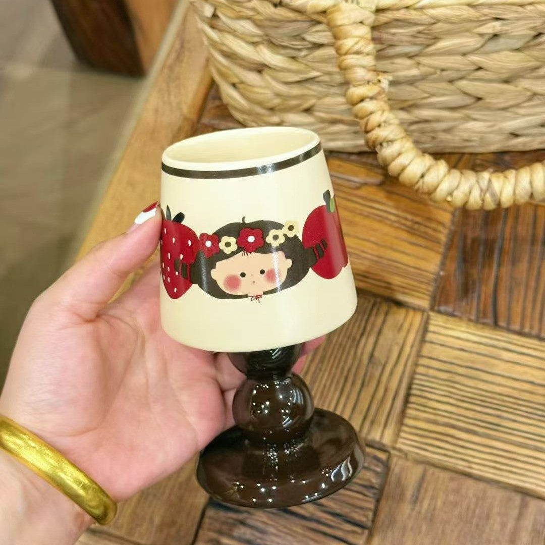 Retro Ceramic Girl Dessert Mug - Modomu