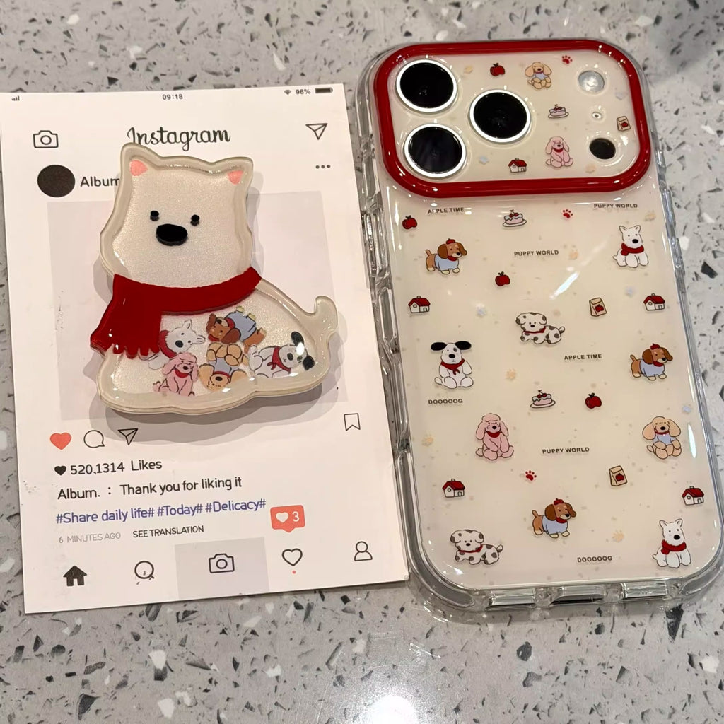 Westie Scarf Grip Phone Case