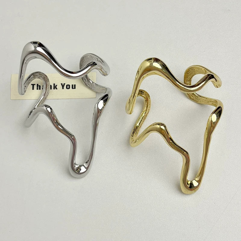 Irregular Wave Open Bracelet - Modomu