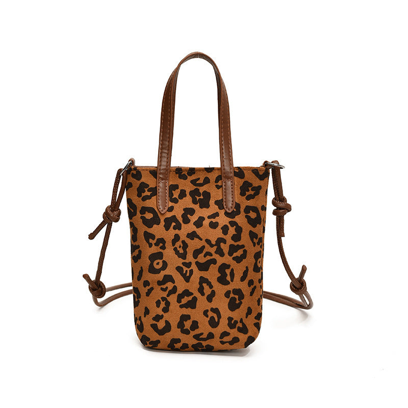 Faux Suede Crossbody Bag