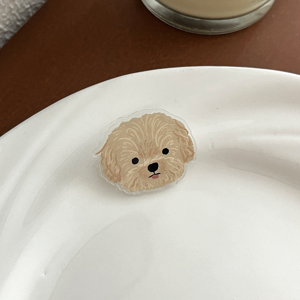 Cute Cartoon Dog Acrylic Brooch - Modomu