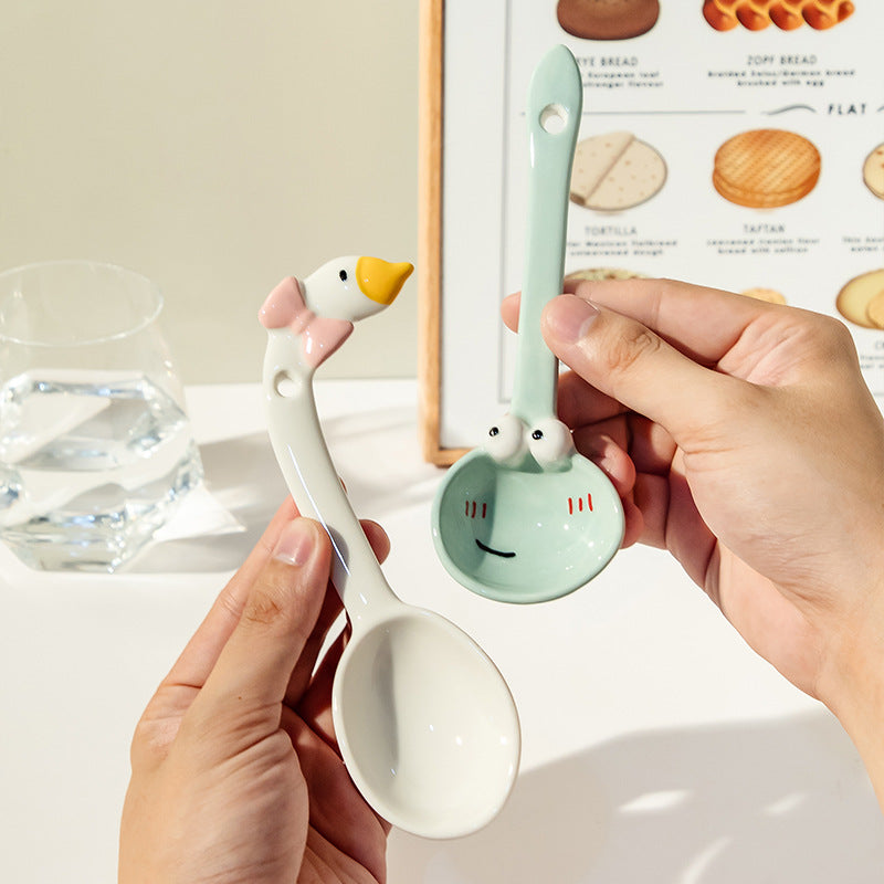 Cartoon Ceramic Dessert Spoon - Modomu