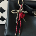 Leopard Bow Bag Charm Keychain - Modomu
