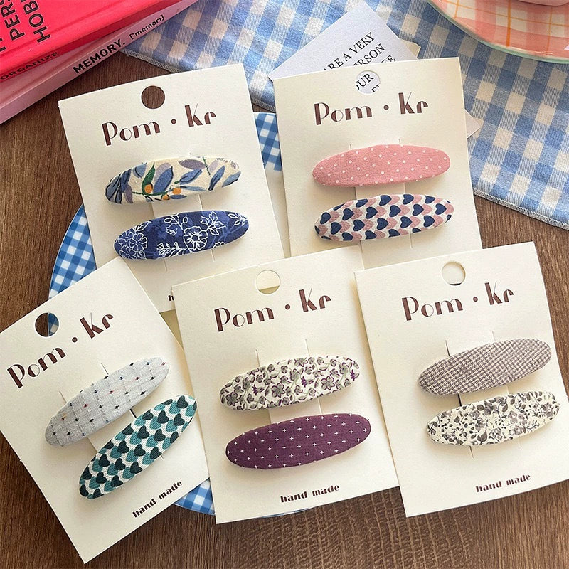 Floral Oval Hair Clip - Modomu