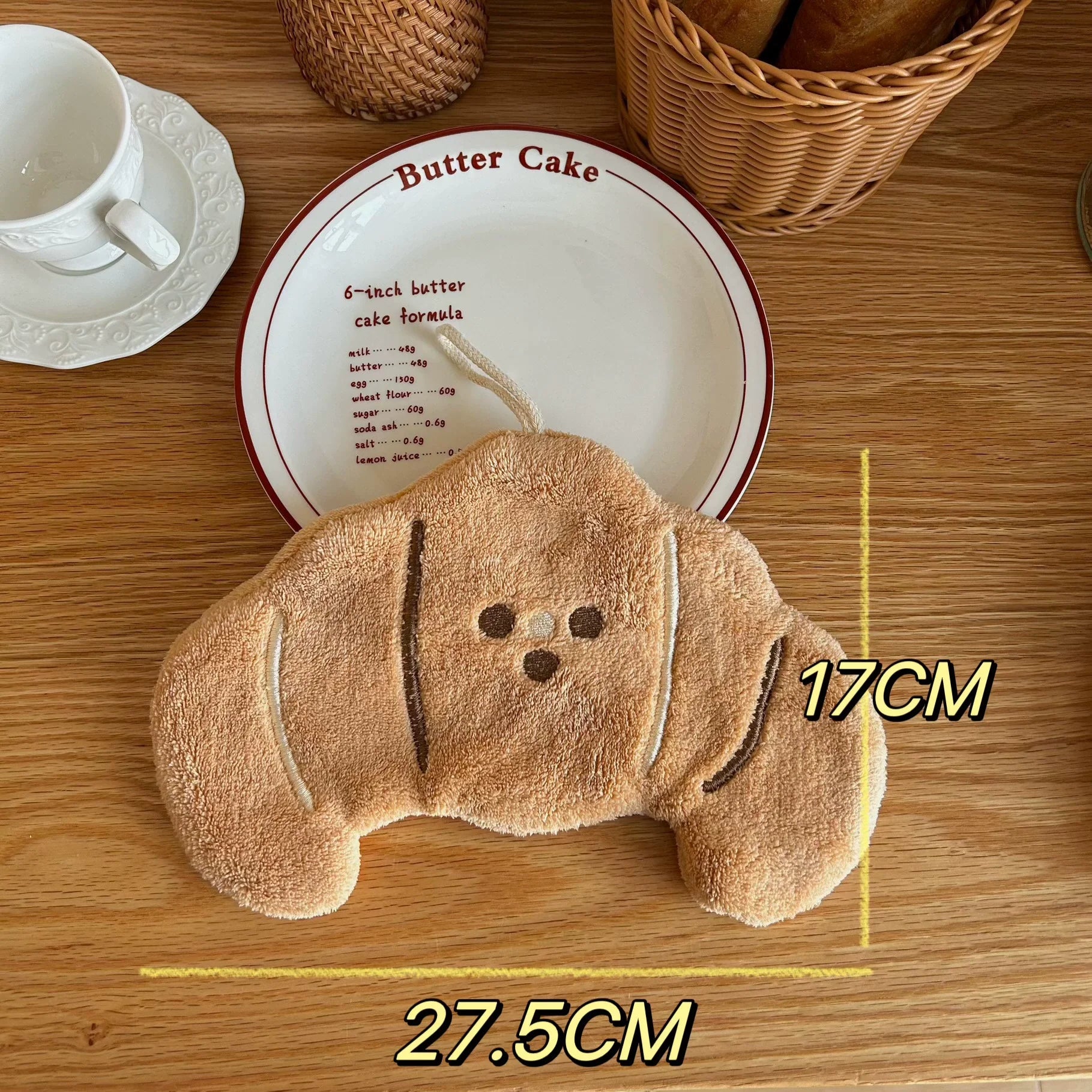 Bread Shaped Hand Towel