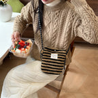 Plush Polka Dot Shoulder Bag - Modomu