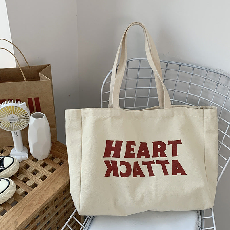 Slogan Canvas Tote