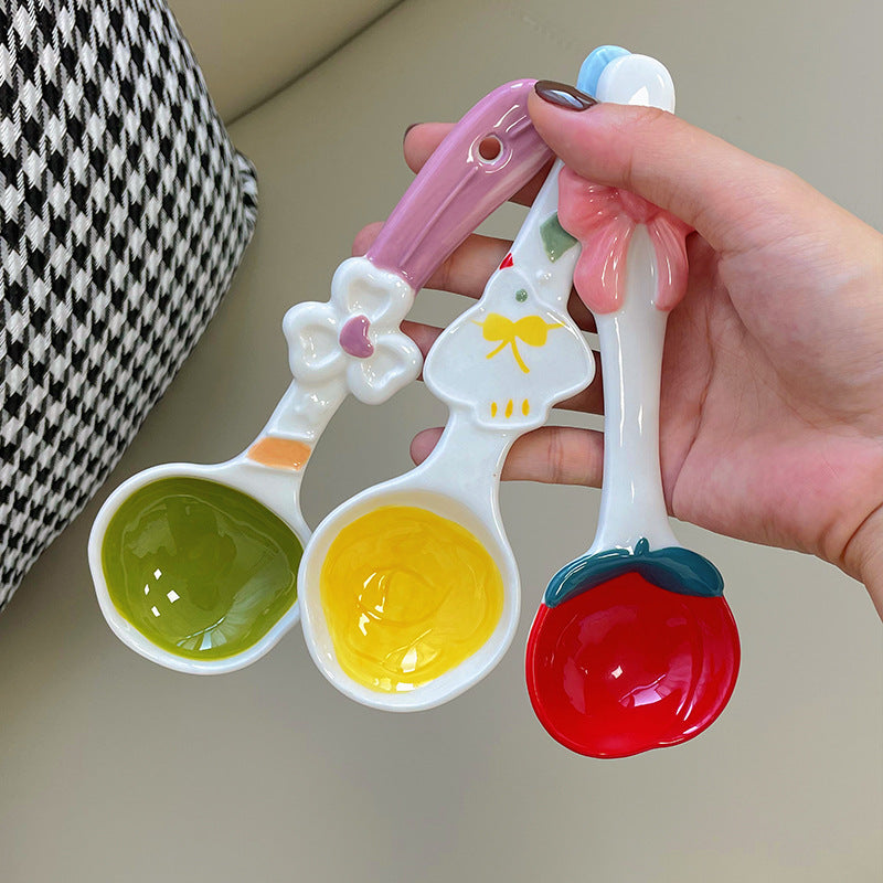 Ceramic Long Handle Spoon