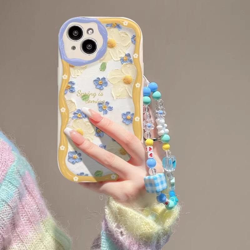 Painted Blossom Wave Phone Case – Blossom Strap Designs
