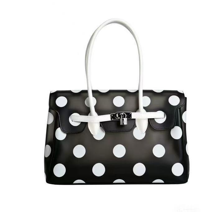 Polka Dot Padlock Tote