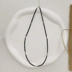 Layered Shell Bead Choker Necklace - Modomu