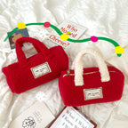 Plush Handbag With Festive Design - Modomu