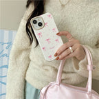 Pink Ribbon Bow iPhone Case