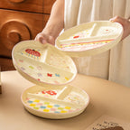 Cartoon Ceramic Grid Plate - Modomu