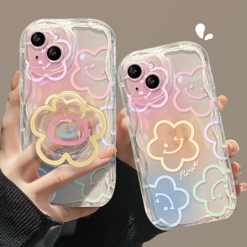 Smiley Bloom Wavy iPhone Case