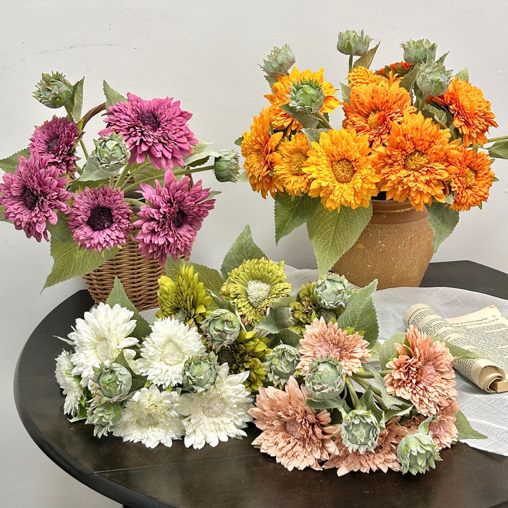 Sunflower Faux Flower Bouquet Decor - Modomu
