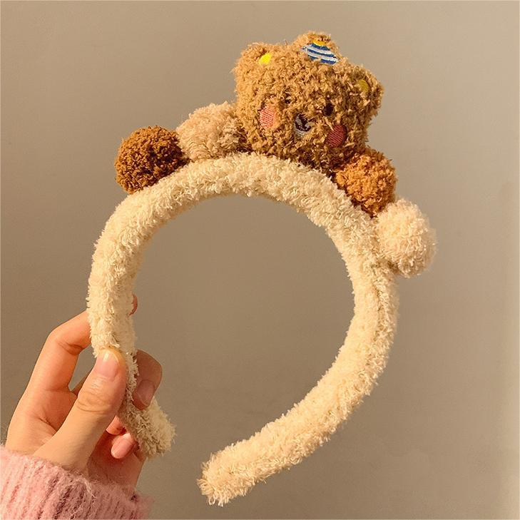 Cute Bear Plush Headband - Modomu