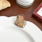 Cartoon Capybara Acrylic Brooch - Modomu