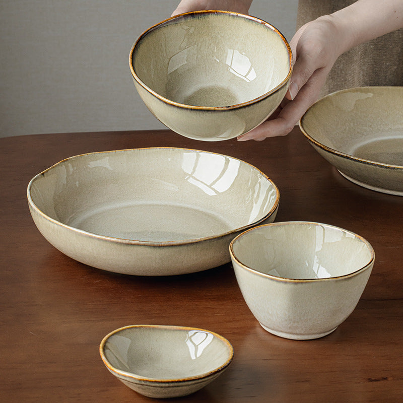 Nostalgic Irregular Ceramic Bowl - Modomu