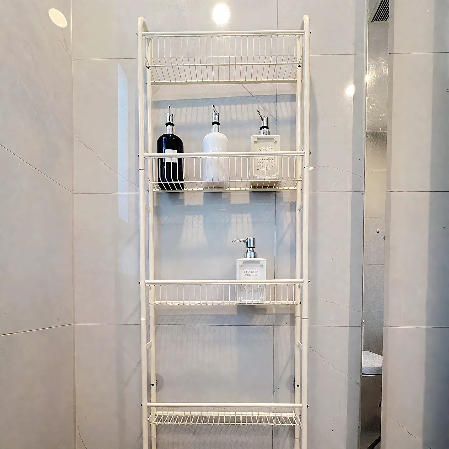 Non-Punch Bathroom Wall Rack