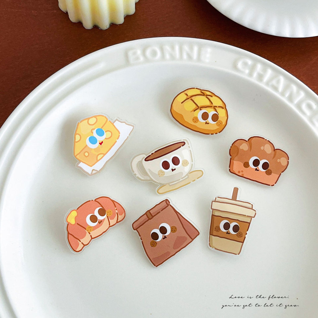 Cute Cartoon Bread Brooch Pin - Modomu