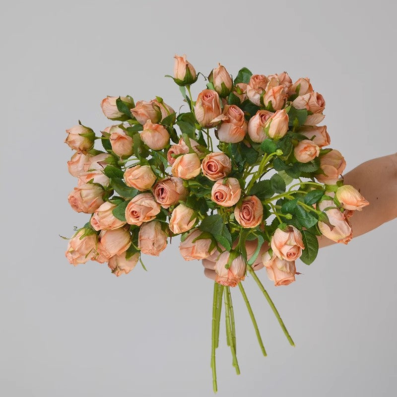 Retro Roasted Edge Silk Roses - Modomu