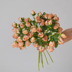 Retro Roasted Edge Silk Roses - Modomu