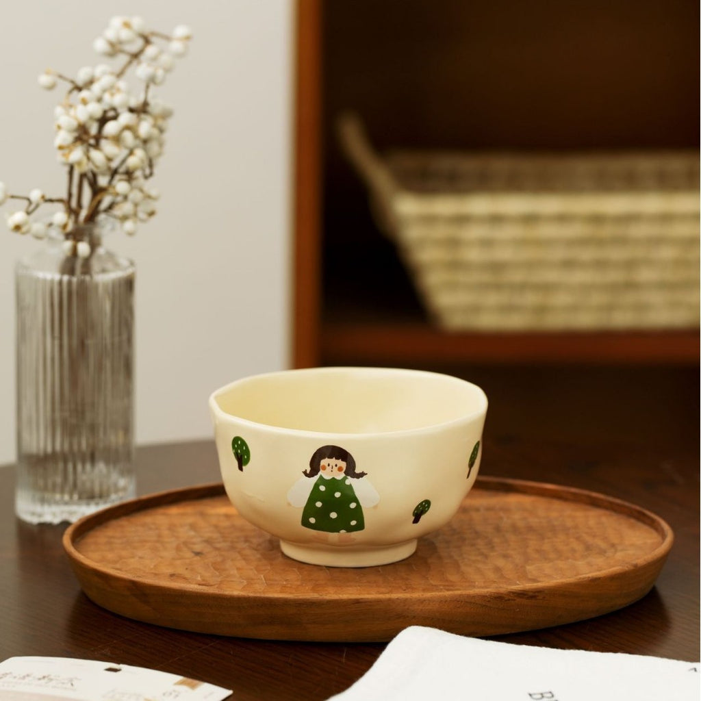 Cartoon Ceramic Bowl With Lid